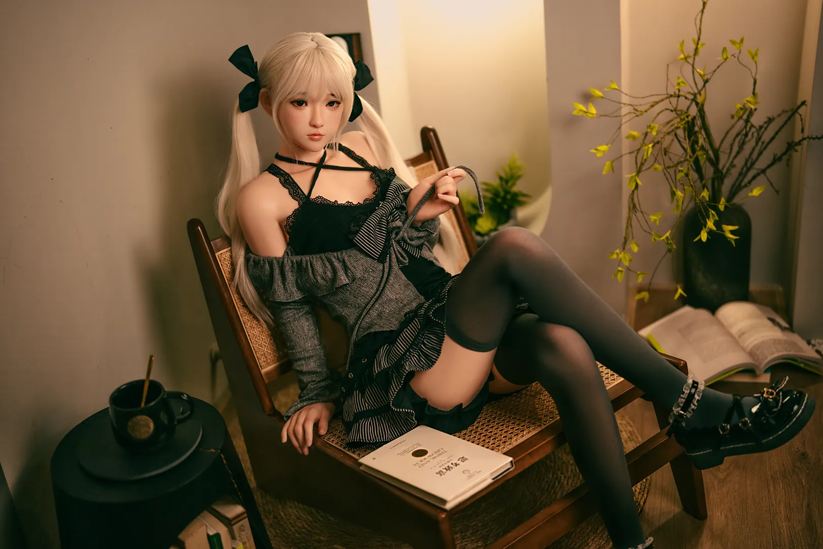 150cm (4ft11) Small Breasts Realistic Lifelike Silicone Sex Doll Haruki, ROS Head #18B